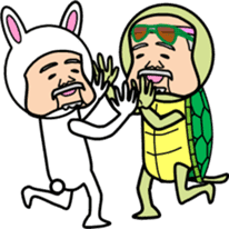 animal series of Mr sato old man sticker #4709144