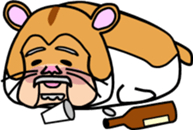 animal series of Mr sato old man sticker #4709150