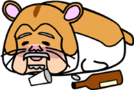 animal series of Mr sato old man sticker #4709150