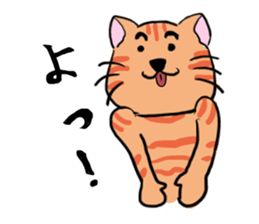 tiger cat sweet sticker #4709193