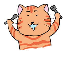 tiger cat sweet sticker #4709195