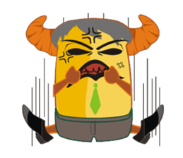 Croissant Boss-English version sticker #4709635