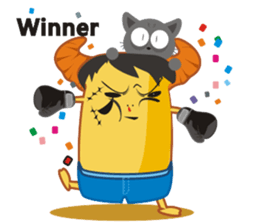 Croissant Boss-English version sticker #4709636