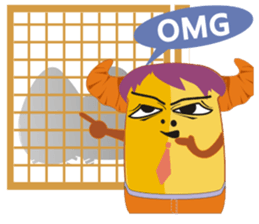 Croissant Boss-English version sticker #4709640