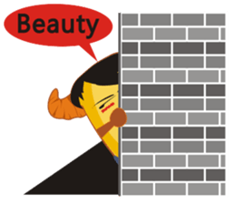 Croissant Boss-English version sticker #4709644