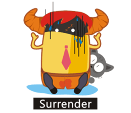 Croissant Boss-English version sticker #4709647