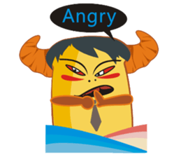 Croissant Boss-English version sticker #4709648