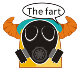 Croissant Boss-English version sticker #4709650