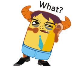 Croissant Boss-English version sticker #4709653