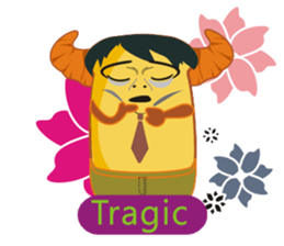 Croissant Boss-English version sticker #4709658