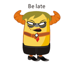 Croissant Boss-English version sticker #4709659