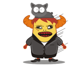 Croissant Boss-English version sticker #4709664