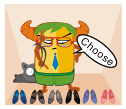 Croissant Boss-English version sticker #4709665