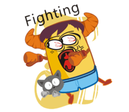 Croissant Boss-English version sticker #4709666