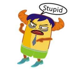 Croissant Boss-English version sticker #4709667