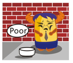 Croissant Boss-English version sticker #4709670