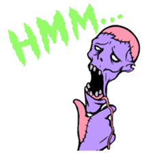Comical zombie eng.ver sticker #4709878
