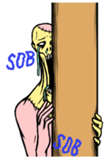 Comical zombie eng.ver sticker #4709885