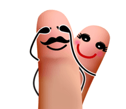 Finger Couple (Eng) sticker #4710186