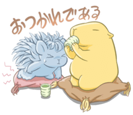 A Capybara and A Porcupine sticker #4710356