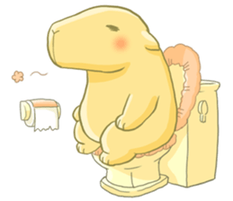 A Capybara and A Porcupine sticker #4710363