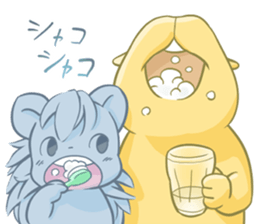 A Capybara and A Porcupine sticker #4710364