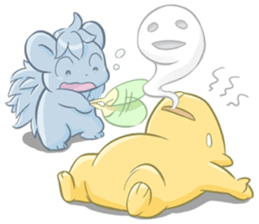 A Capybara and A Porcupine sticker #4710368