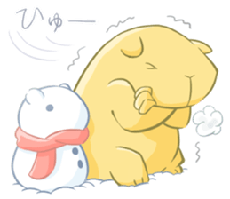 A Capybara and A Porcupine sticker #4710369