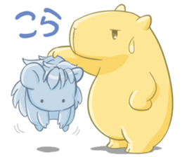 A Capybara and A Porcupine sticker #4710383