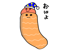 Parent-child Toro salmon and salmon roe sticker #4710954