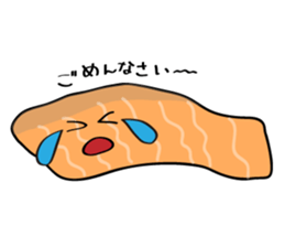 Parent-child Toro salmon and salmon roe sticker #4710957