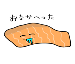 Parent-child Toro salmon and salmon roe sticker #4710958