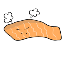 Parent-child Toro salmon and salmon roe sticker #4710959