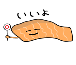 Parent-child Toro salmon and salmon roe sticker #4710961