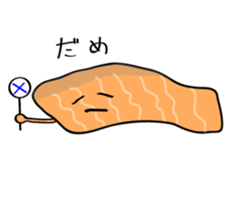 Parent-child Toro salmon and salmon roe sticker #4710962