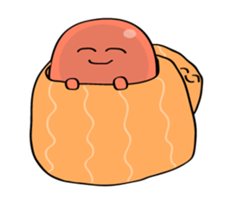 Parent-child Toro salmon and salmon roe sticker #4710988