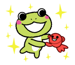 Frog&Goldfish 1 sticker #4711720