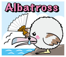 Round albatross sticker #4711832