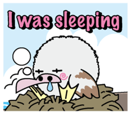 Round albatross sticker #4711857