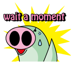 Pig snake sticker #4711915