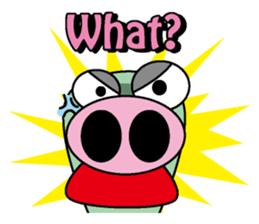 Pig snake sticker #4711916