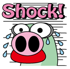 Pig snake sticker #4711924