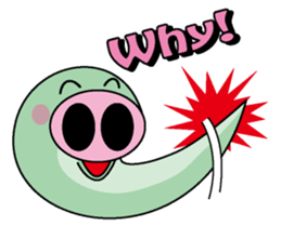 Pig snake sticker #4711929