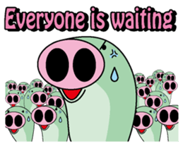 Pig snake sticker #4711931