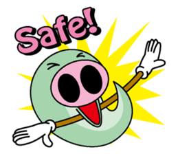 Pig snake sticker #4711933