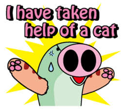 Pig snake sticker #4711942