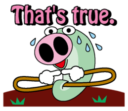 Pig snake sticker #4711948