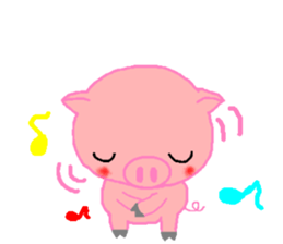 Agoo and Friends of pig2 (No character) sticker #4712672