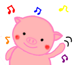 Agoo and Friends of pig2 (No character) sticker #4712675