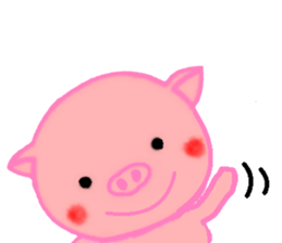 Agoo and Friends of pig2 (No character) sticker #4712677